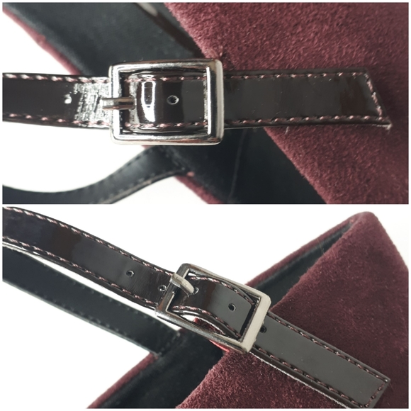 K Studio Chunky Block High Heel Velvet Mary Janes - Picture 6 of 11